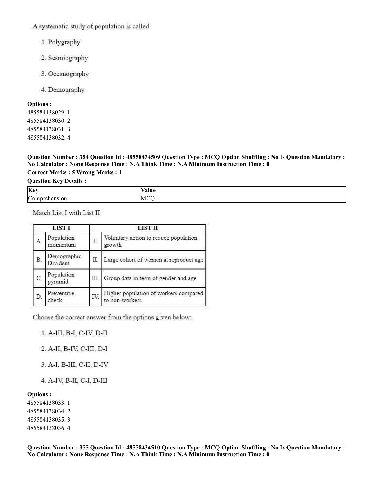 CUET 2023 English Telugu Shift 3 Question Paper - 18 June 2023 - Page 318