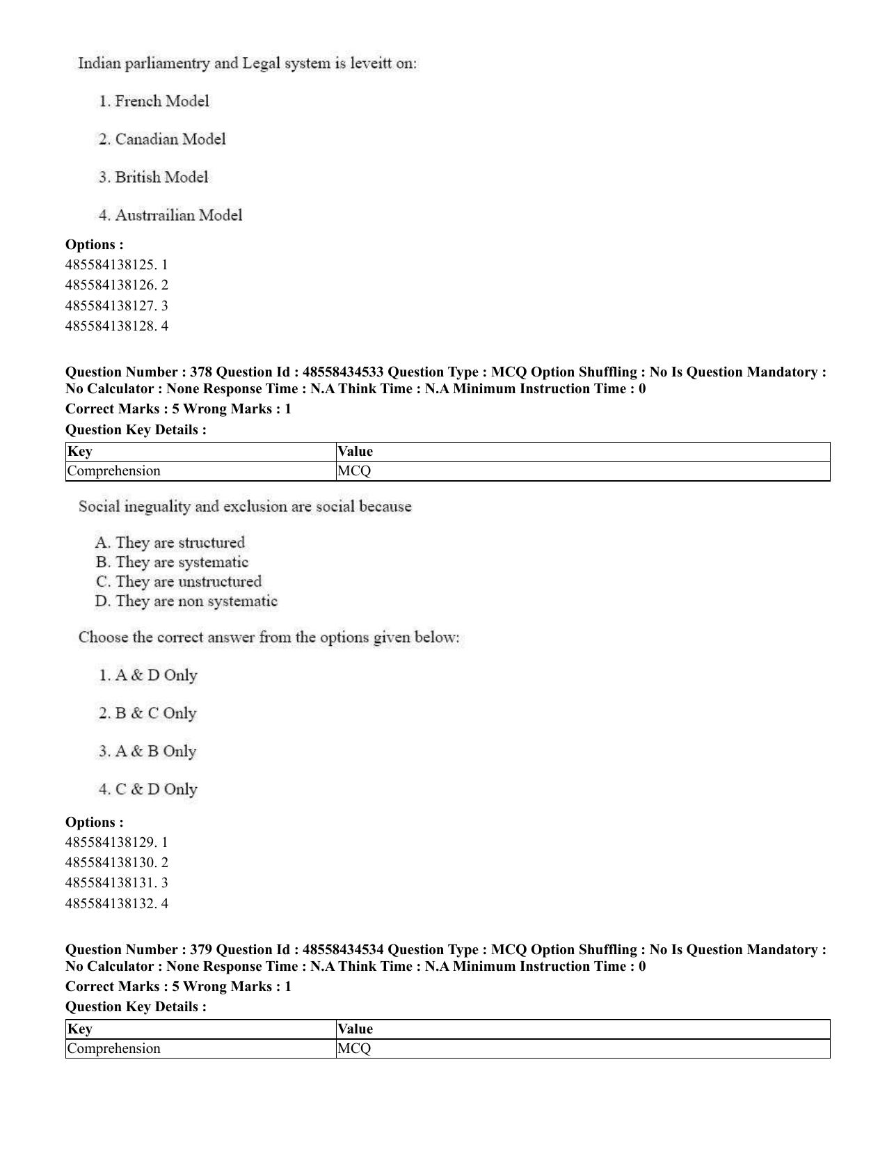 CUET 2023 English Telugu Shift 3 Question Paper - 18 June 2023 - Page 331