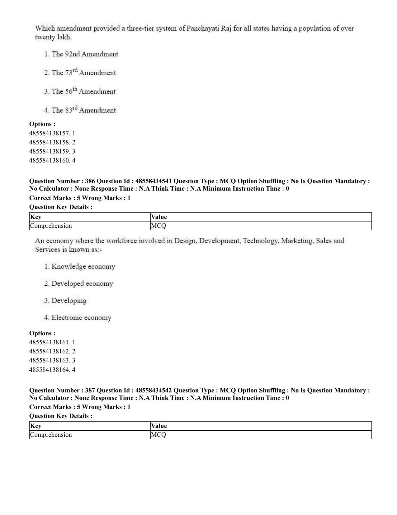CUET 2023 English Telugu Shift 3 Question Paper - 18 June 2023 - Page 335
