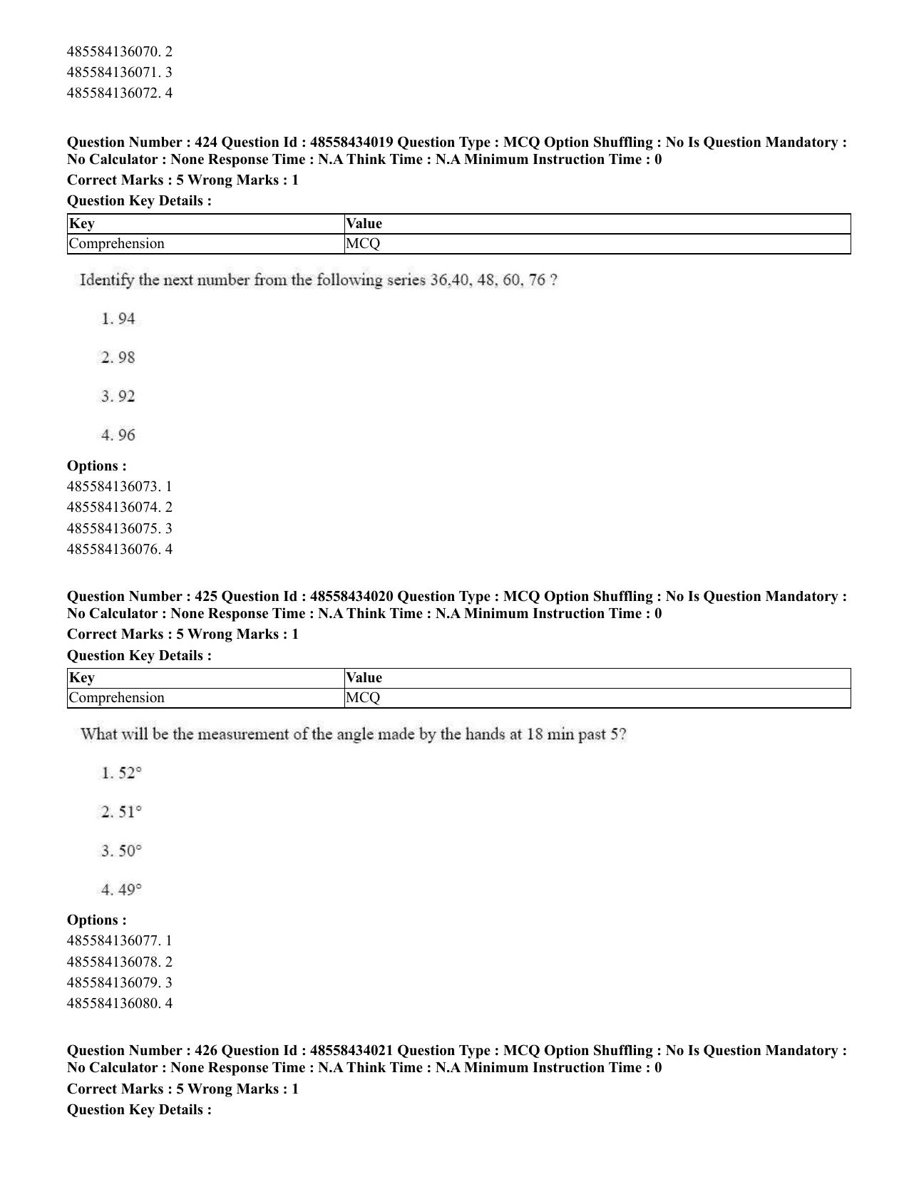 CUET 2023 English Telugu Shift 3 Question Paper - 18 June 2023 - Page 357