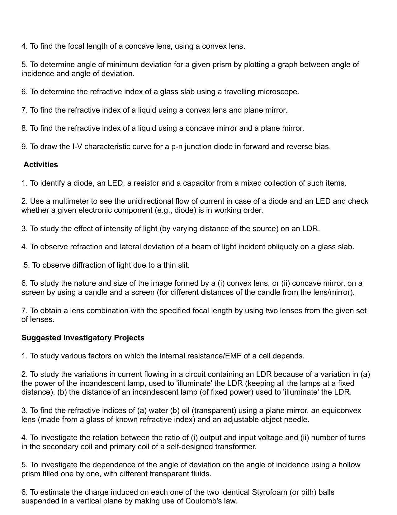 Edudel Class 12 Physics Syllabus - Page 6