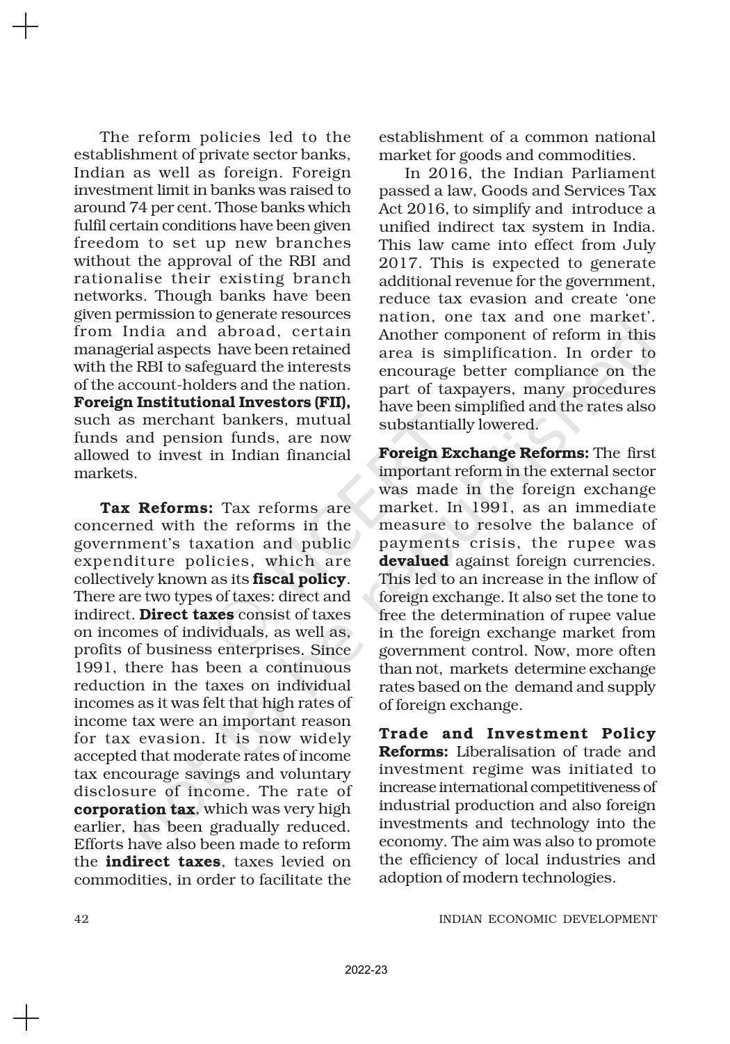 NCERT Book for Class 11 Economics (Indian Economics) Chapter 3 Liberalisation, Privatisation and Globalisation : An Appraisal - Page 7