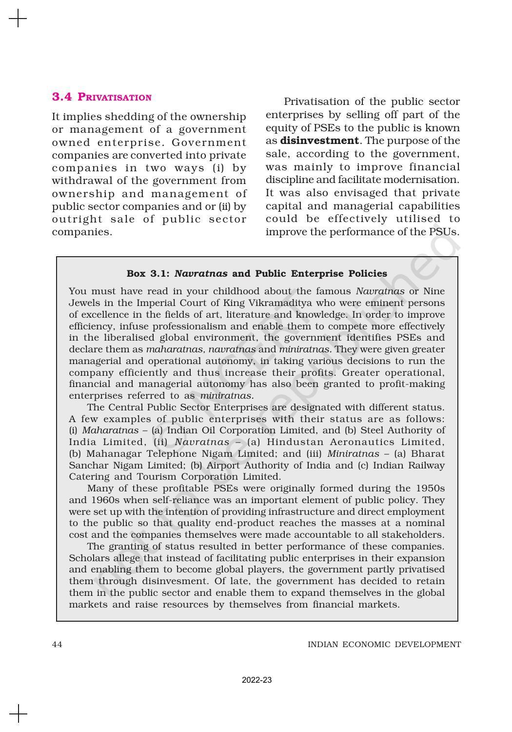 NCERT Book for Class 11 Economics (Indian Economics) Chapter 3 Liberalisation, Privatisation and Globalisation : An Appraisal - Page 9