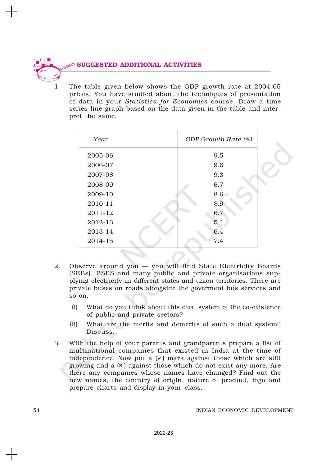 NCERT Book for Class 11 Economics (Indian Economics) Chapter 3 Liberalisation, Privatisation and Globalisation : An Appraisal - Page 19