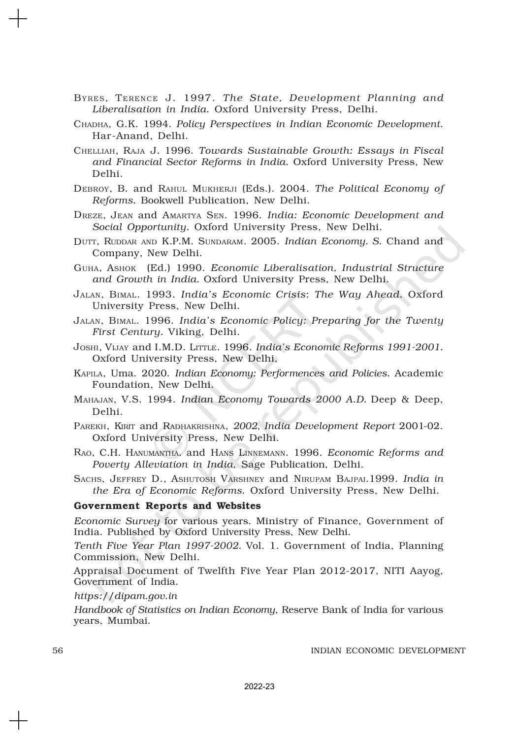 NCERT Book for Class 11 Economics (Indian Economics) Chapter 3 Liberalisation, Privatisation and Globalisation : An Appraisal - Page 21