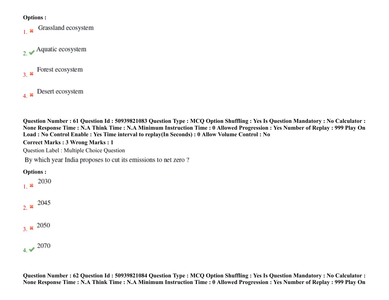 BHU RET Integrated M.Phil-Ph.D. Programme in ESD 2021 Question Pape - Page 47