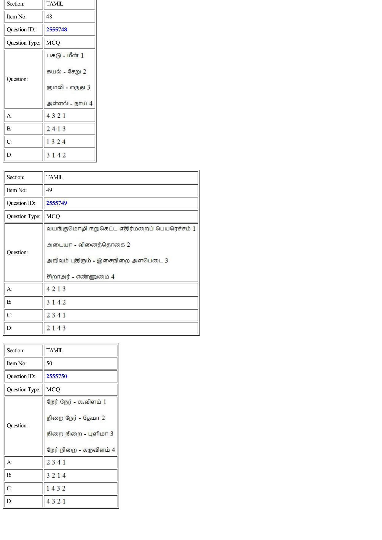 CUET 2022 Question Paper of Tamil - Page 21