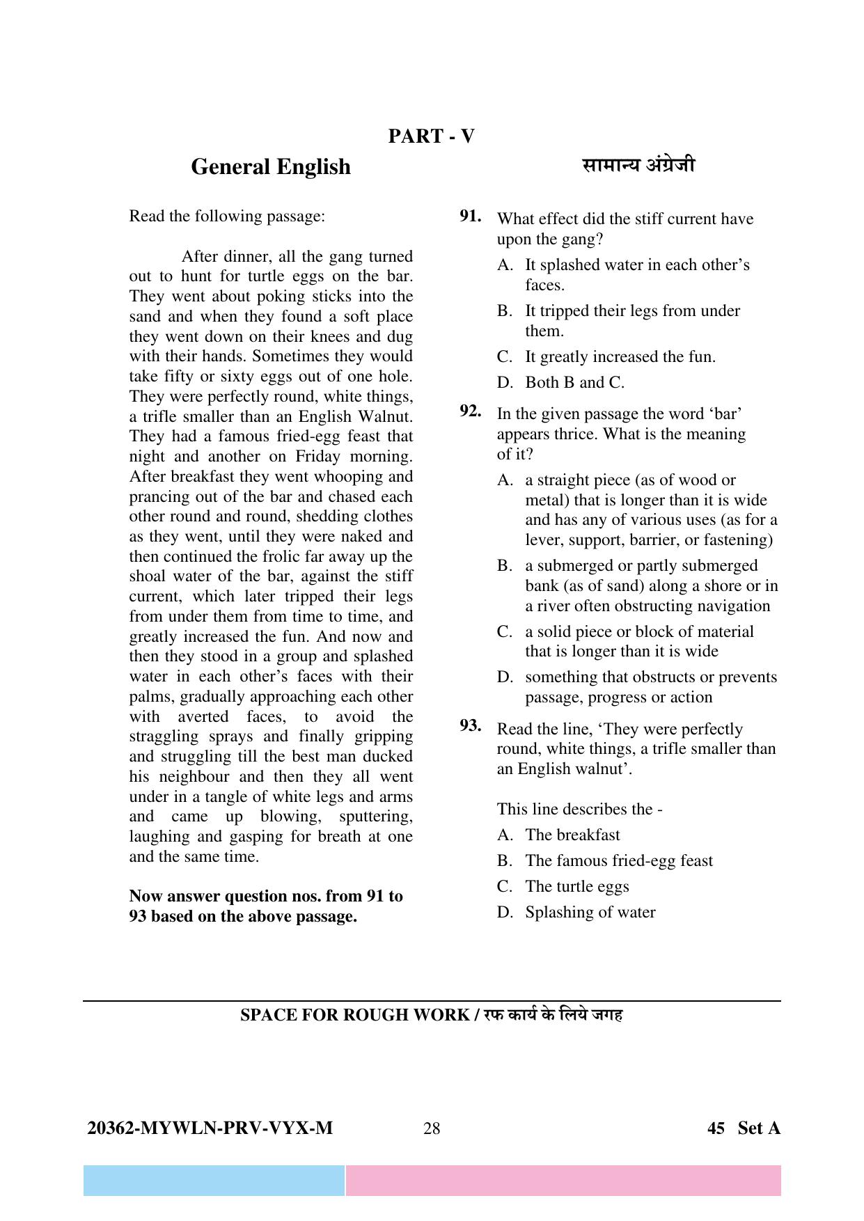 CG Pre B.Ed 2023 Question Paper - Page 28