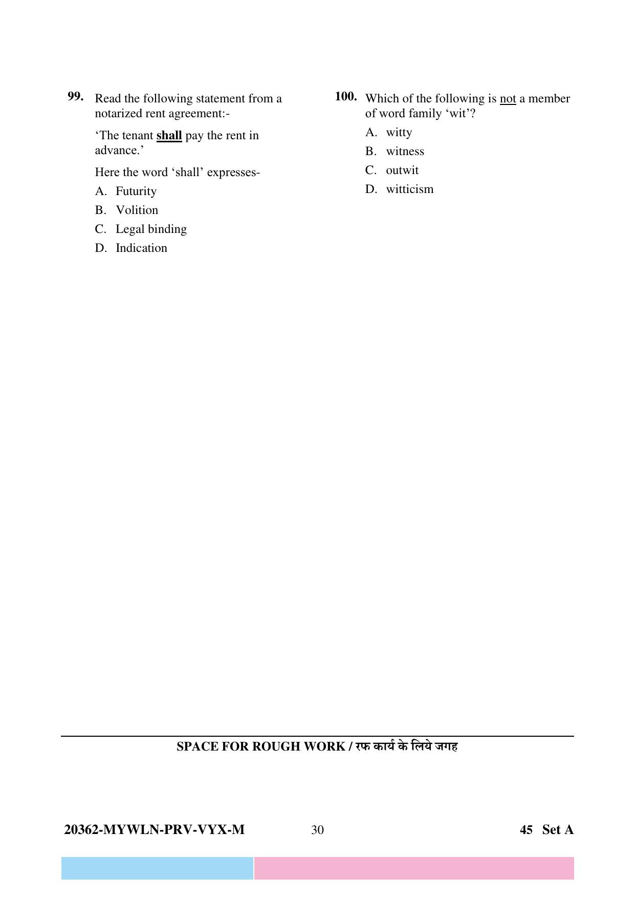 CG Pre B.Ed 2023 Question Paper - Page 30
