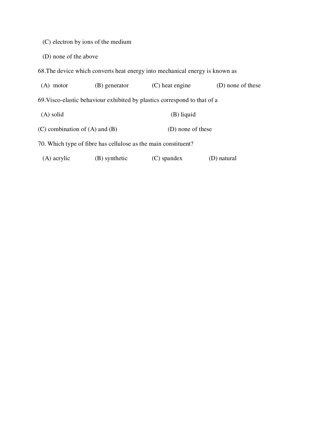 Odisha CPET MATERIAL SCIENCE SET II 2021 Question Paper - Page 8
