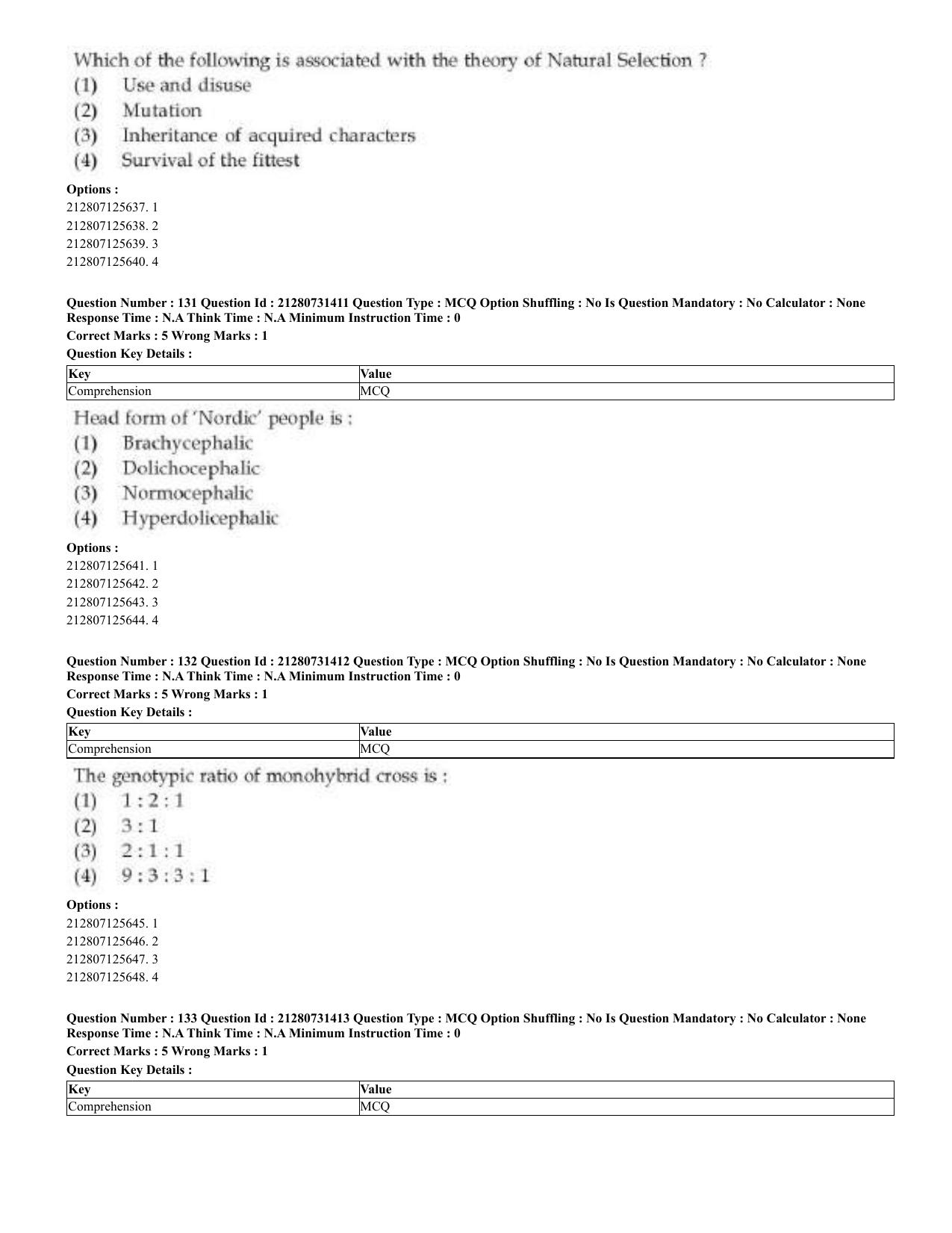 CUET 2023 English Sanskrit Shift 3 Question Papers - Page 71