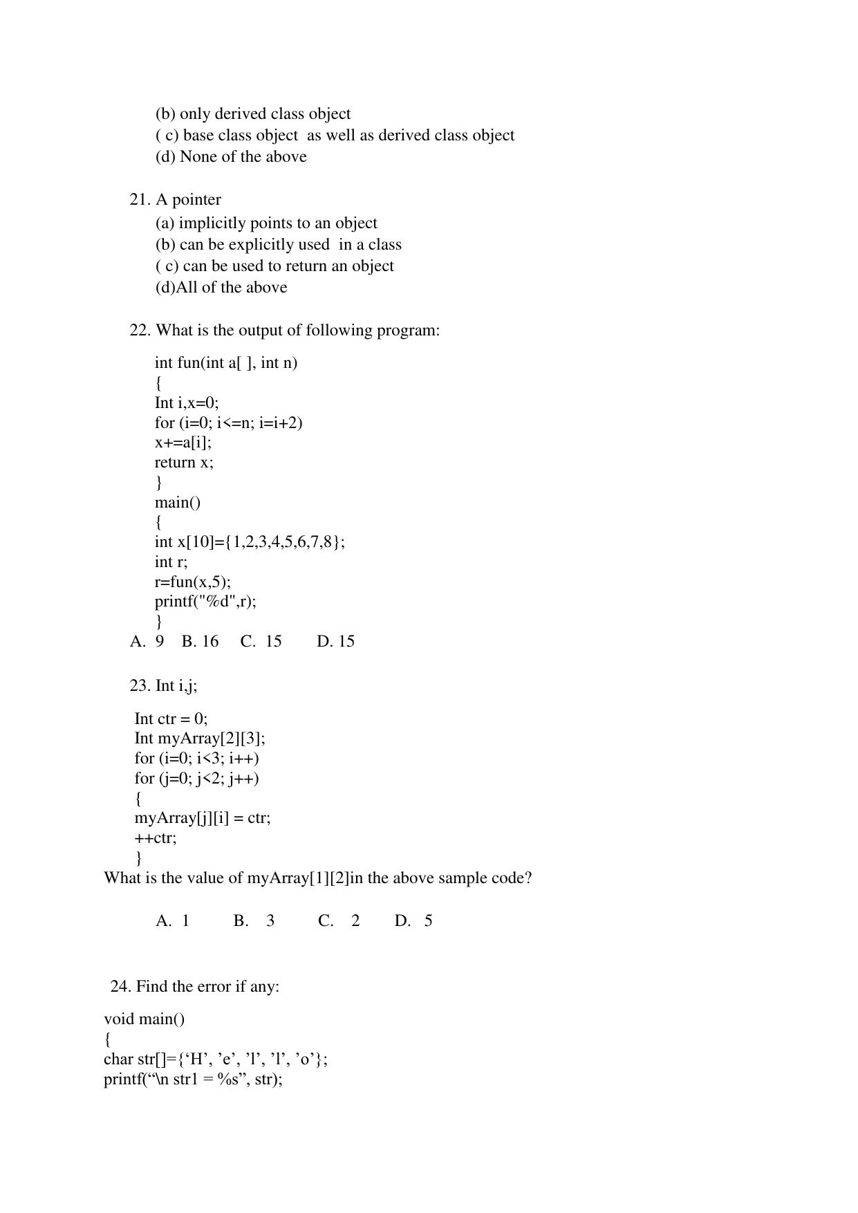 Odisha CPET COMPUTER SCIENCE SET II 2021 Question Paper - Page 4