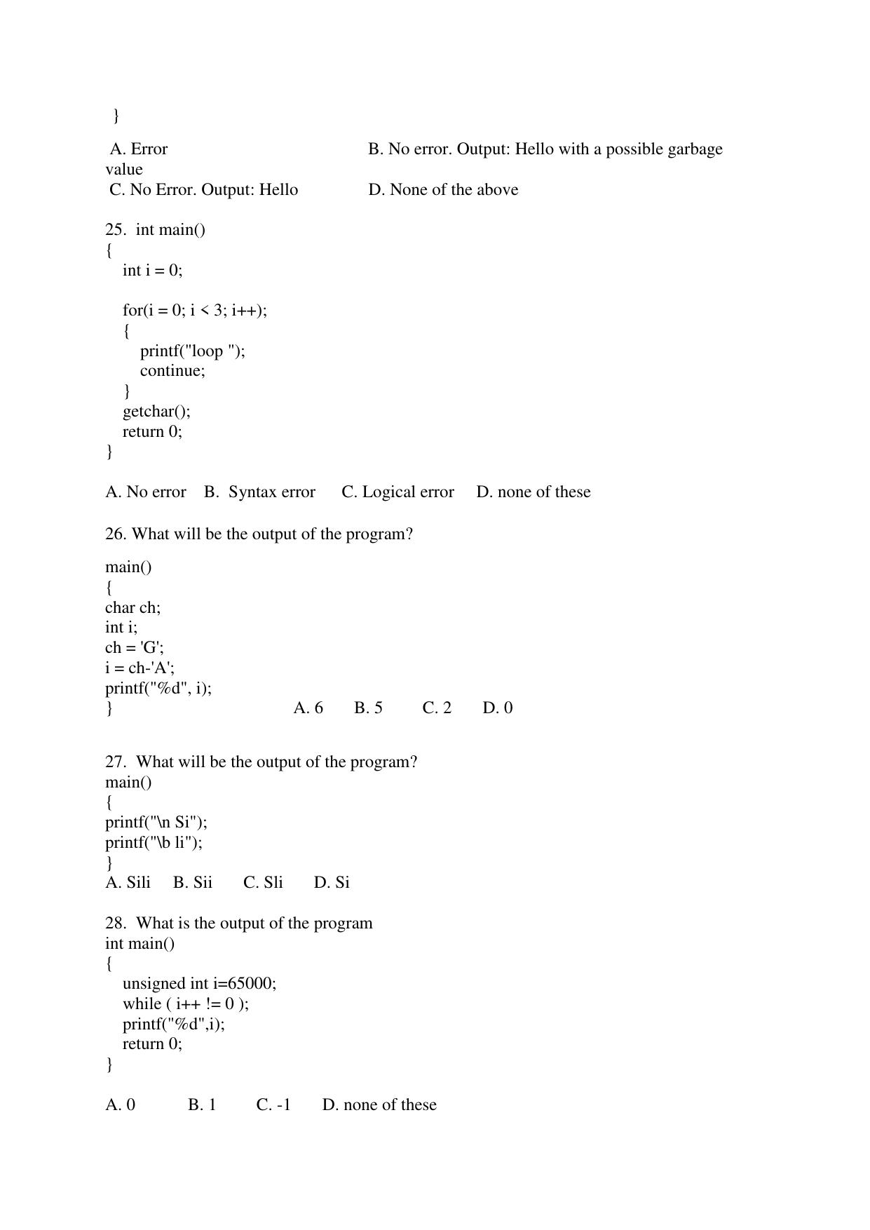 Odisha CPET COMPUTER SCIENCE SET II 2021 Question Paper - Page 5