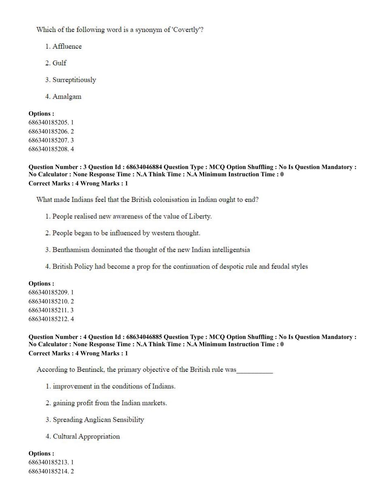 CUET PG 2023: LAQP01 – English (Eng) - Shift 2 (30-06-2023) Question Paper - Page 3
