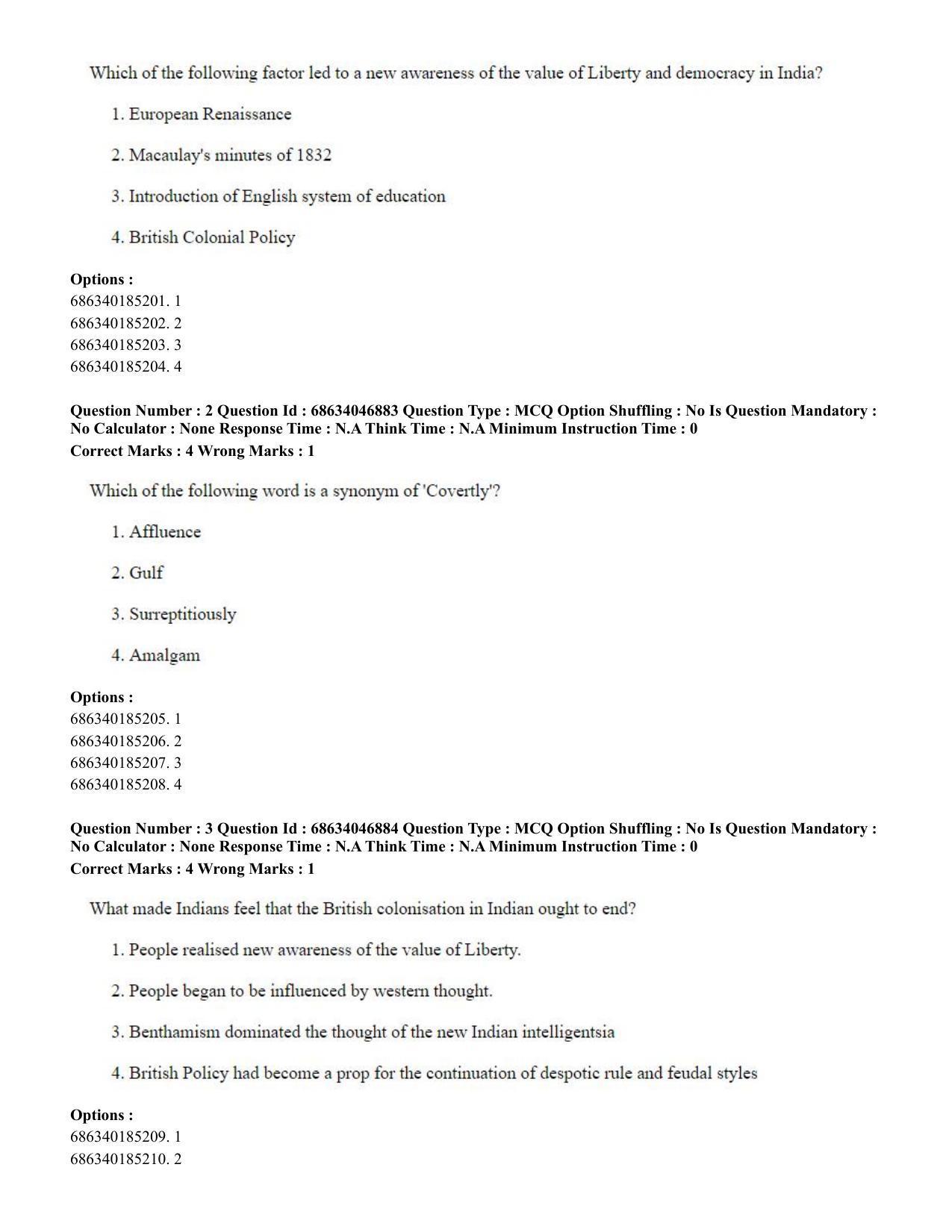CUET PG 2023: LAQP01 – English (Eng) - Shift 2 (30-06-2023) Question Paper - Page 5