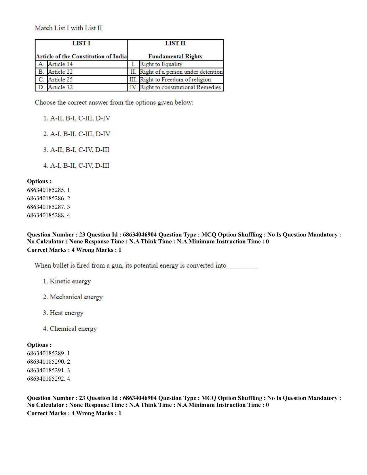 CUET PG 2023: LAQP01 – English (Eng) - Shift 2 (30-06-2023) Question Paper - Page 23