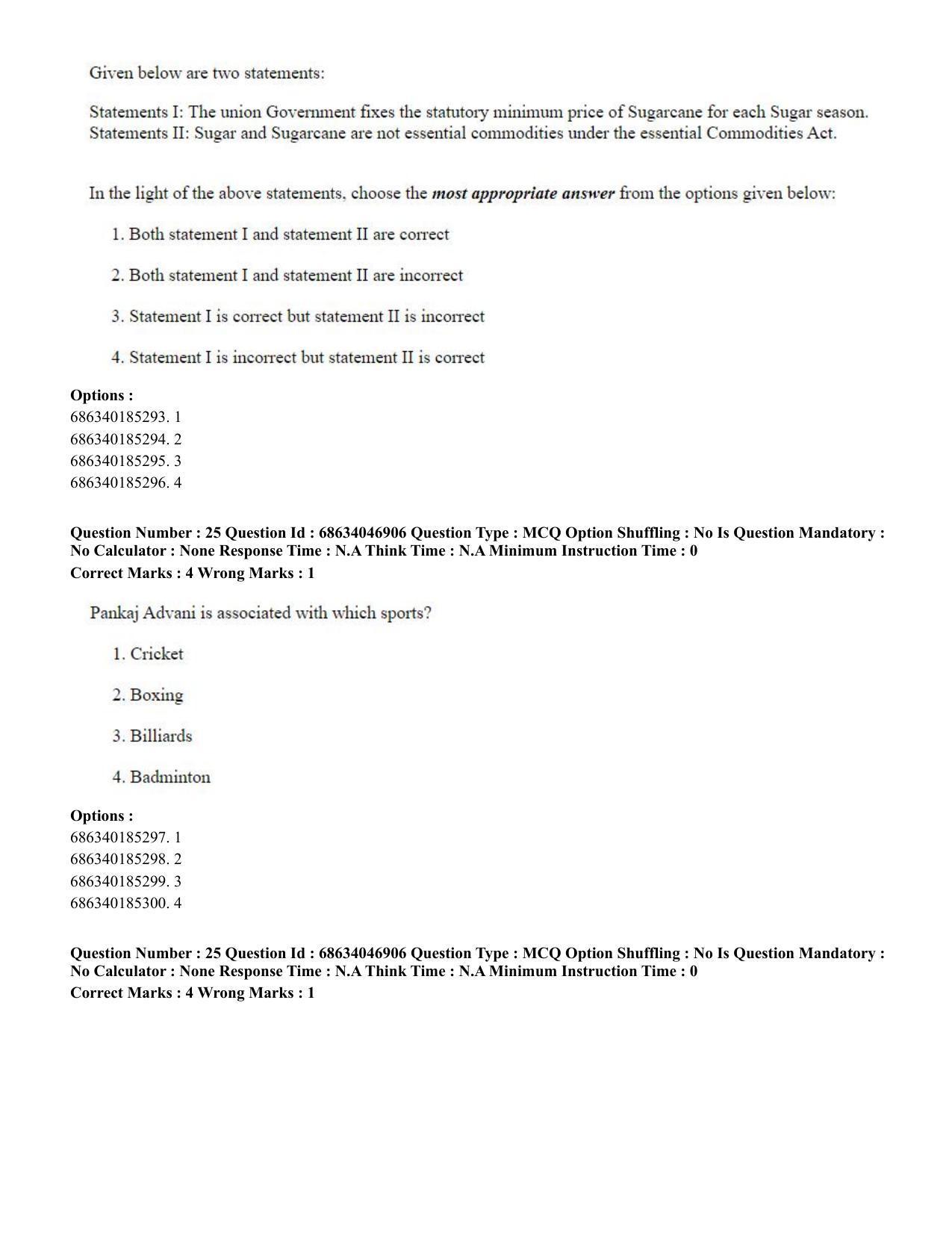 CUET PG 2023: LAQP01 – English (Eng) - Shift 2 (30-06-2023) Question Paper - Page 25