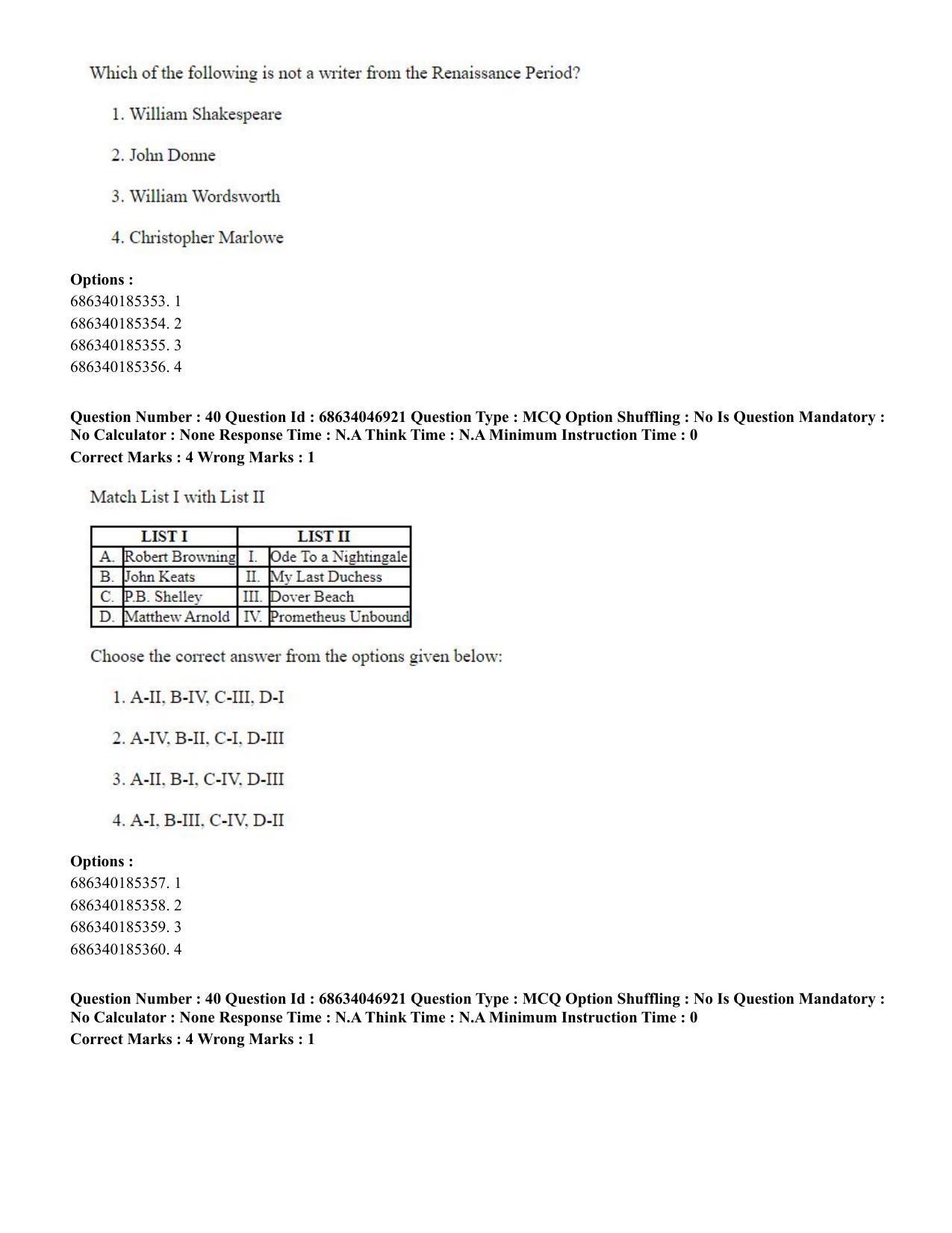 CUET PG 2023: LAQP01 – English (Eng) - Shift 2 (30-06-2023) Question Paper - Page 39