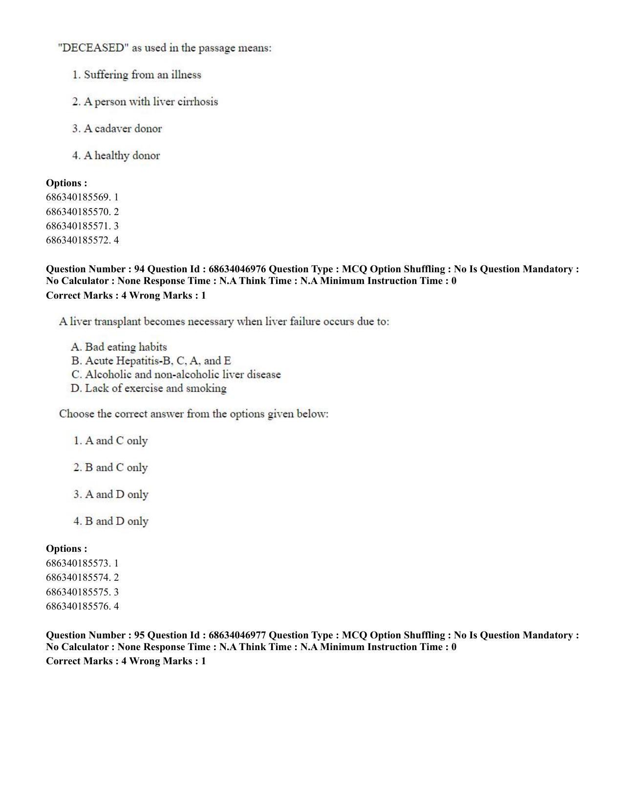 CUET PG 2023: LAQP01 – English (Eng) - Shift 2 (30-06-2023) Question Paper - Page 88