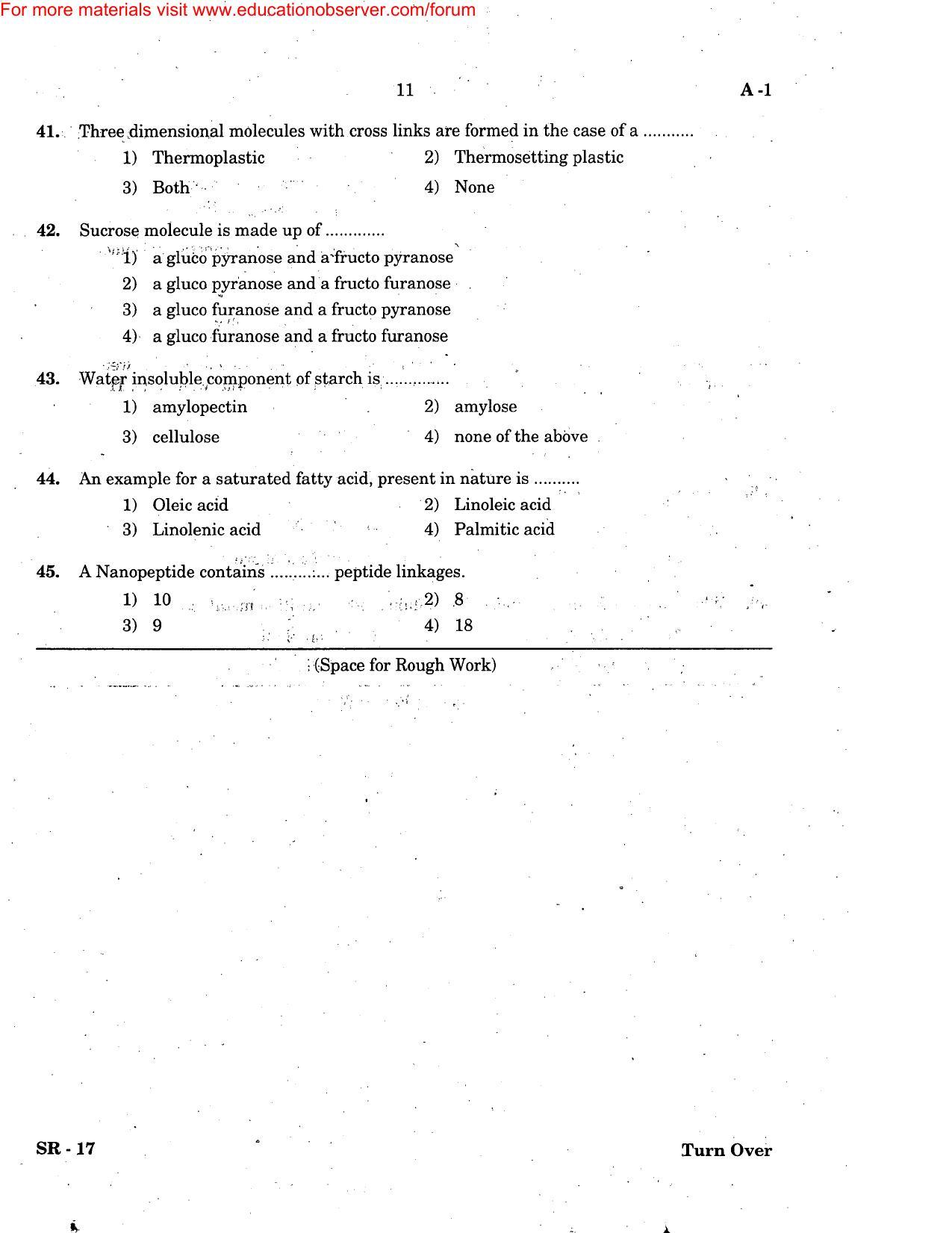 KEAM Paper II 2005 Question Paper - Page 11