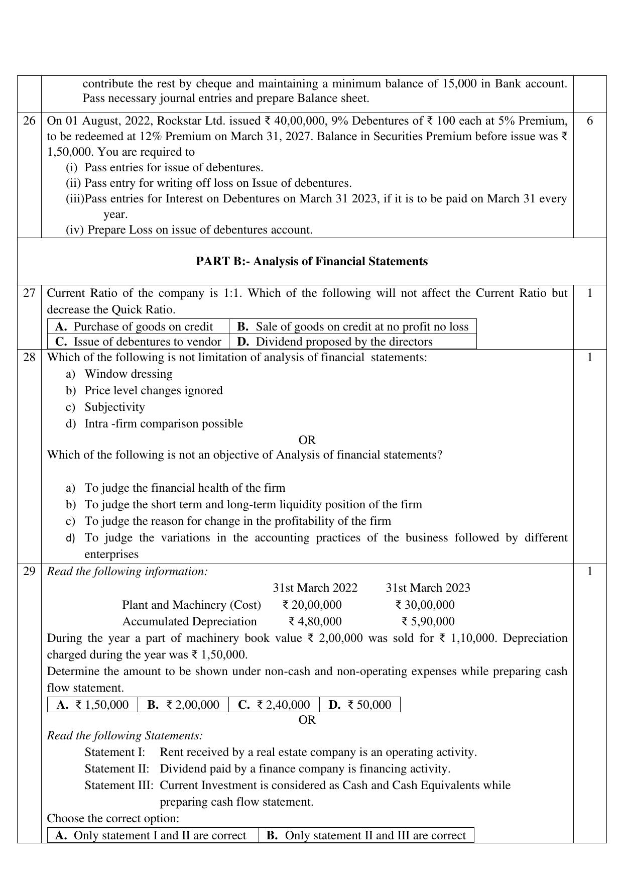 CBSE Class 12 Accountancy SET 2 Practice Questions 2023-24  - Page 7