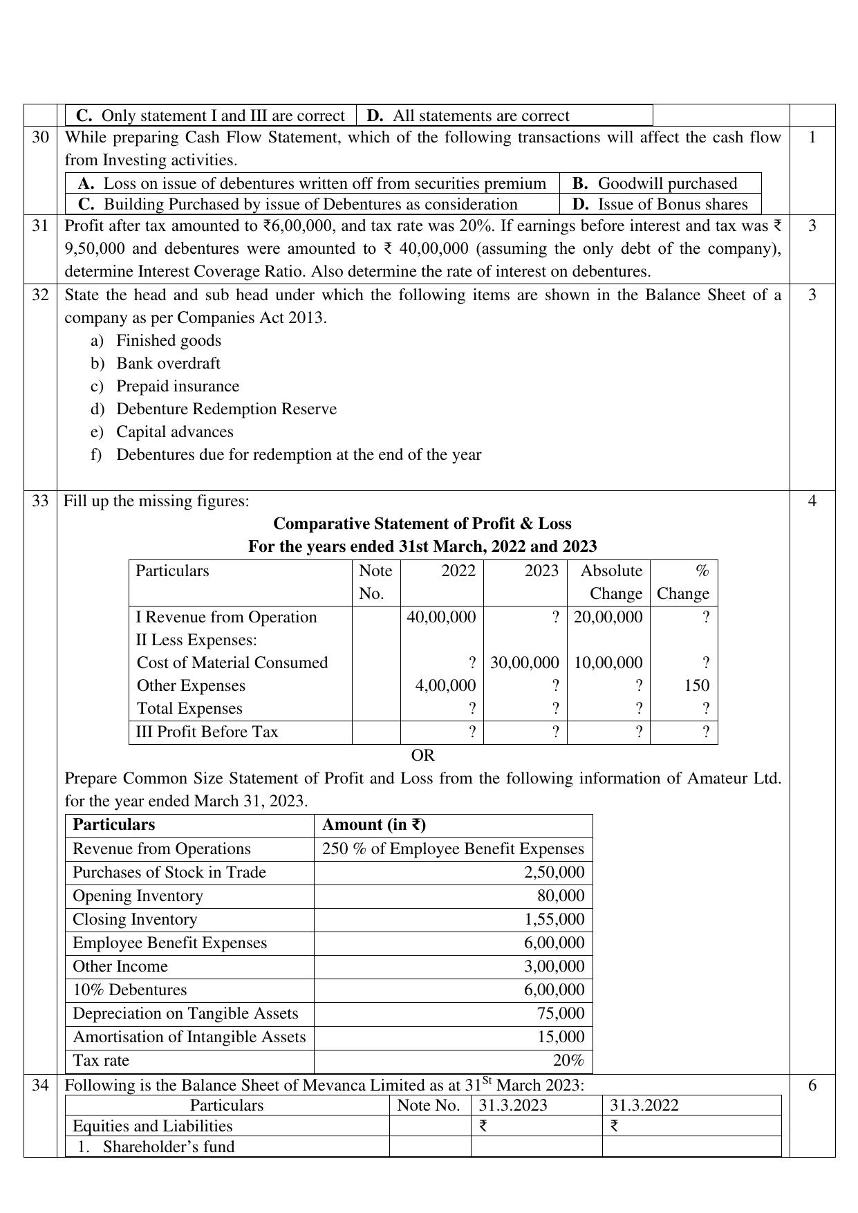 CBSE Class 12 Accountancy SET 2 Practice Questions 2023-24  - Page 8