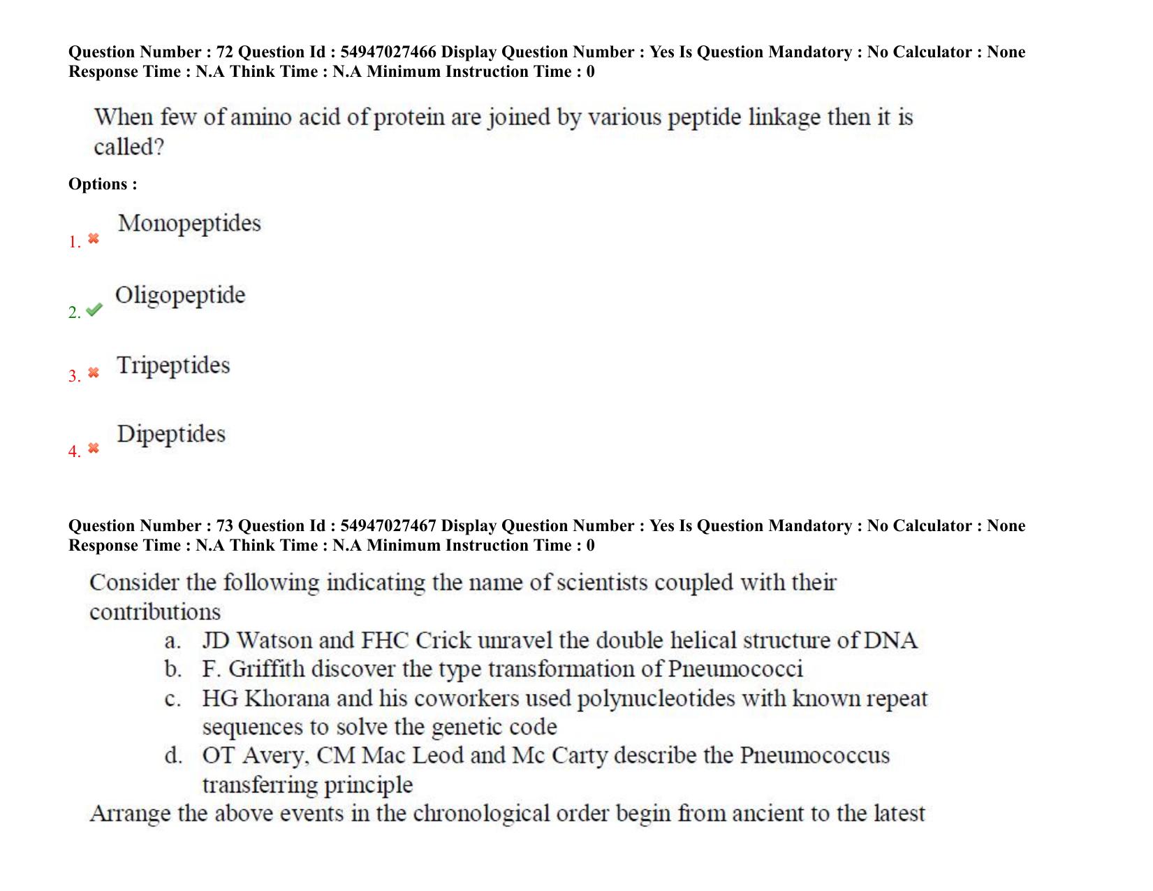 AP RCET 2022: Botany -  19-10-2022 (Wednesday) Session-I Question Paper With keys - Page 58
