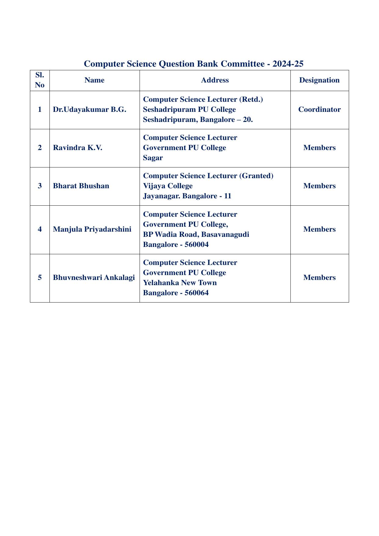 Karnataka 1st PUC Question Bank 2025 Comp Science (English Medium) - Page 2