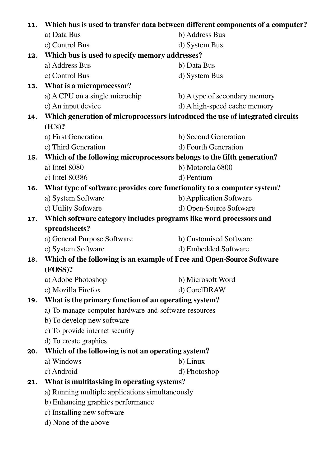 Karnataka 1st PUC Question Bank 2025 Comp Science (English Medium) - Page 4