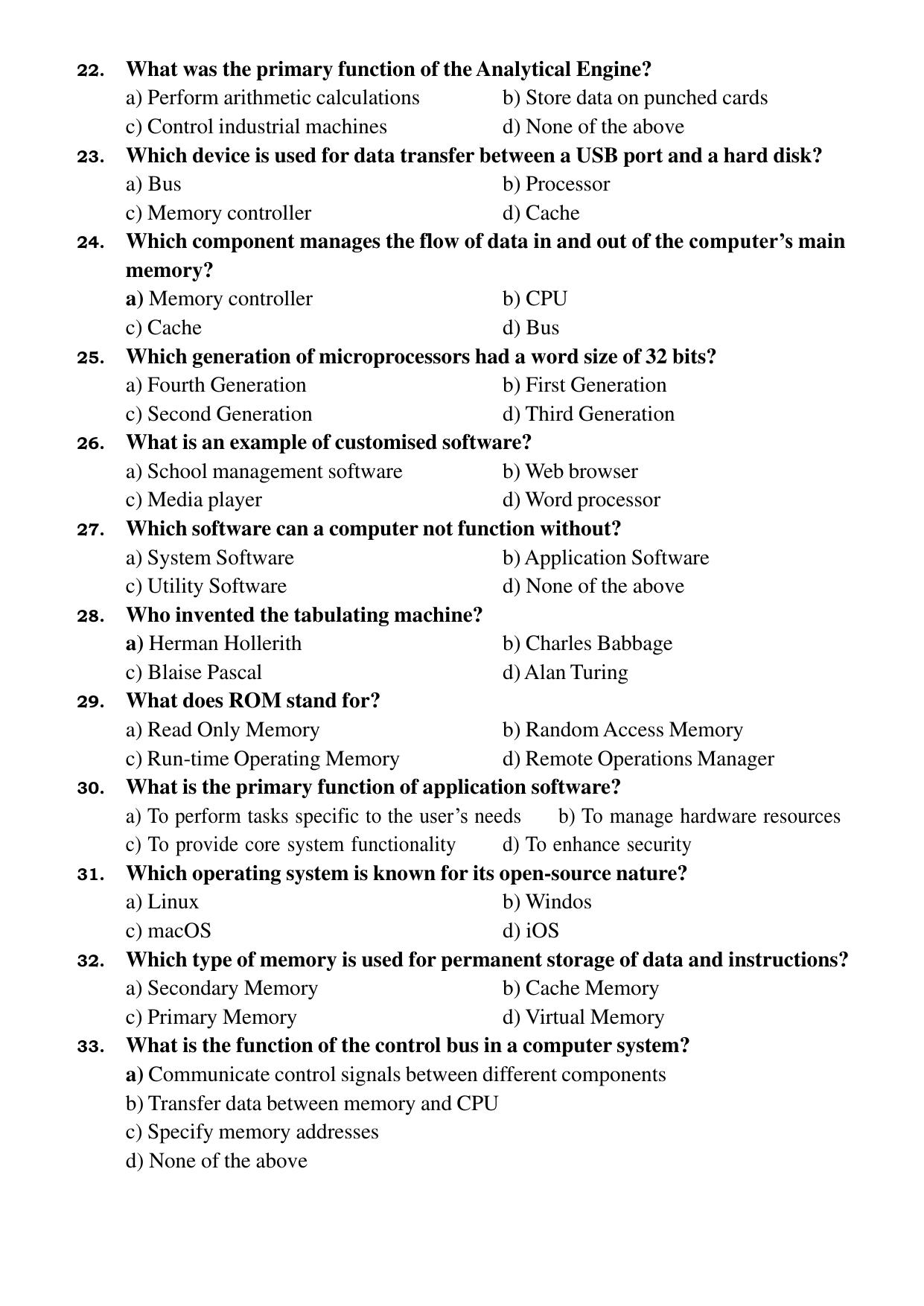 Karnataka 1st PUC Question Bank 2025 Comp Science (English Medium) - Page 5