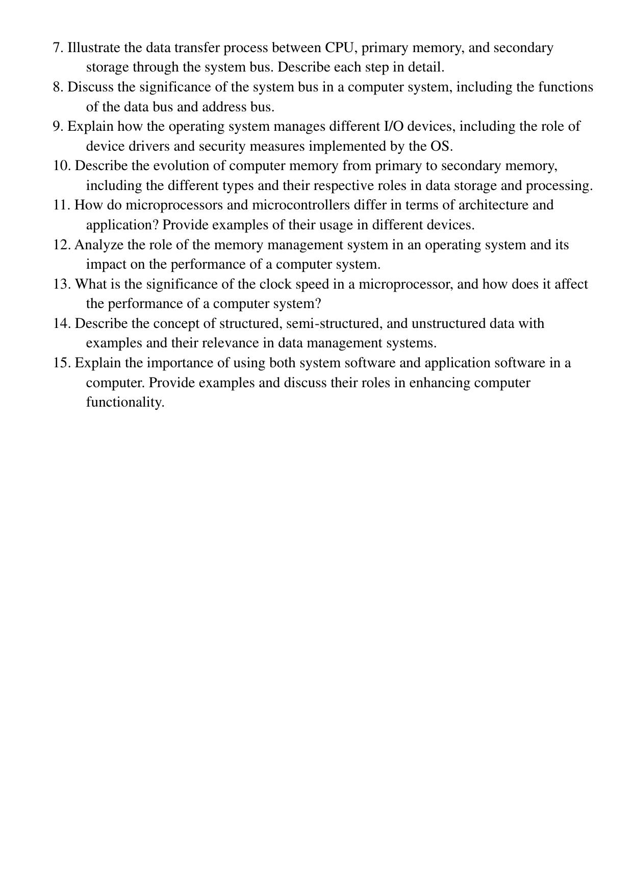 Karnataka 1st PUC Question Bank 2025 Comp Science (English Medium) - Page 12