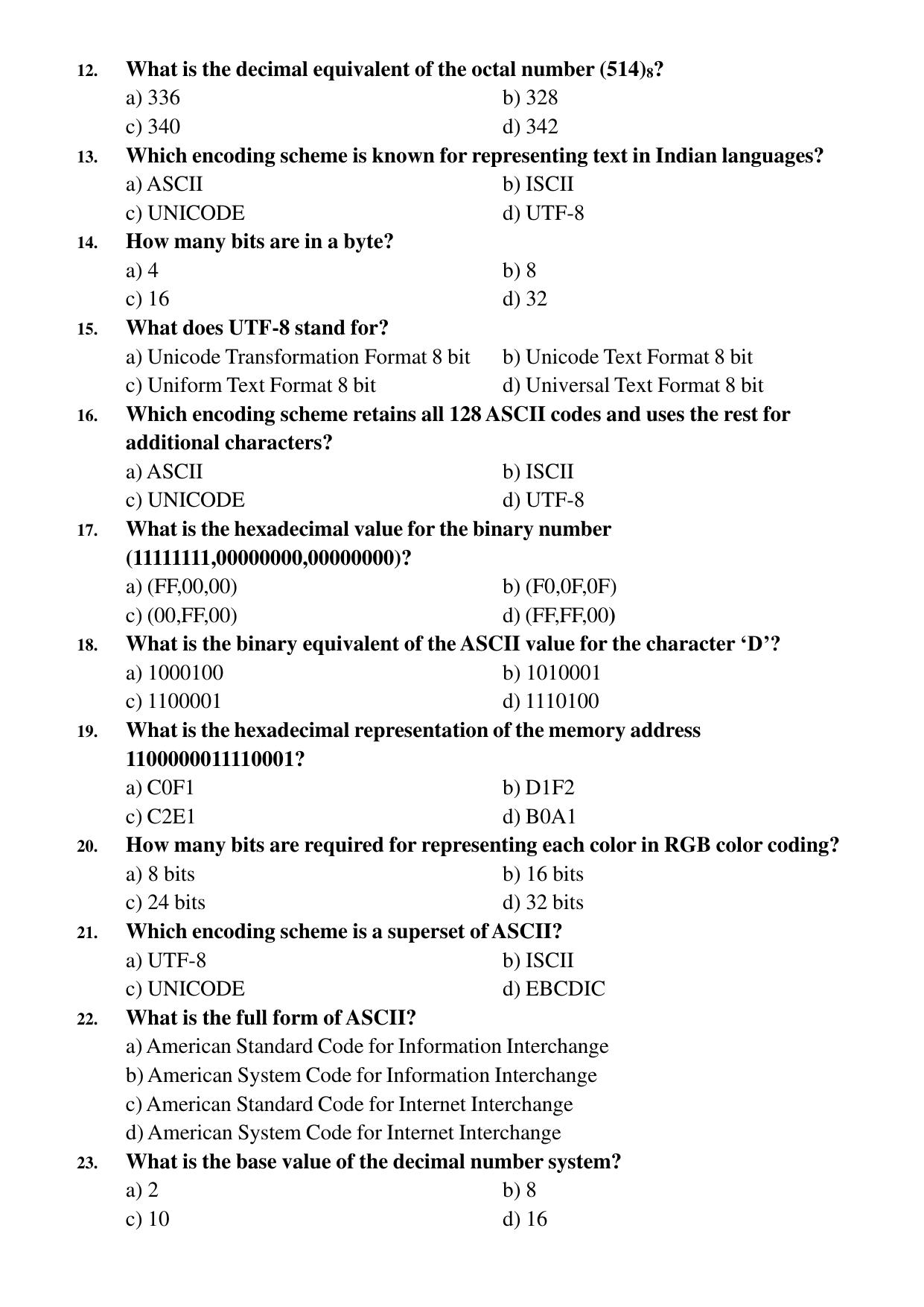 Karnataka 1st PUC Question Bank 2025 Comp Science (English Medium) - Page 14