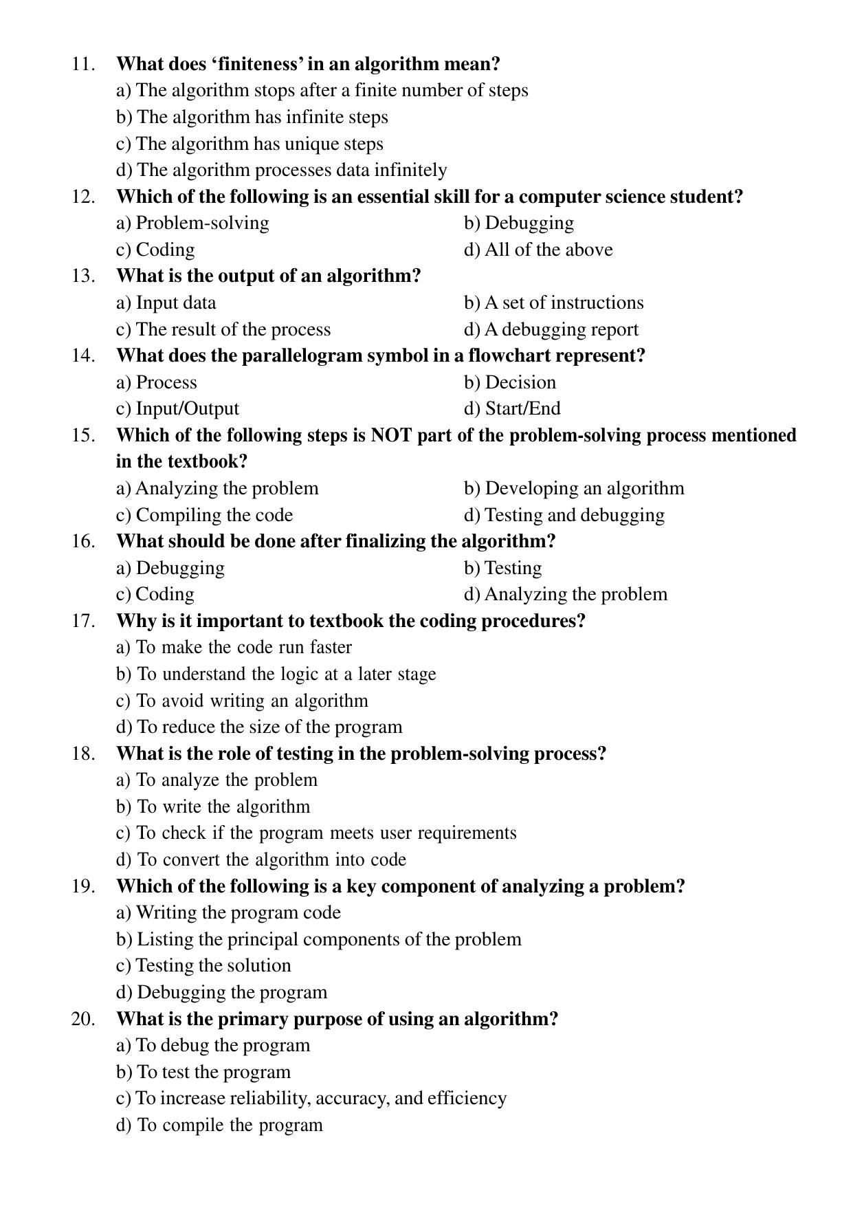 Karnataka 1st PUC Question Bank 2025 Comp Science (English Medium) - Page 34