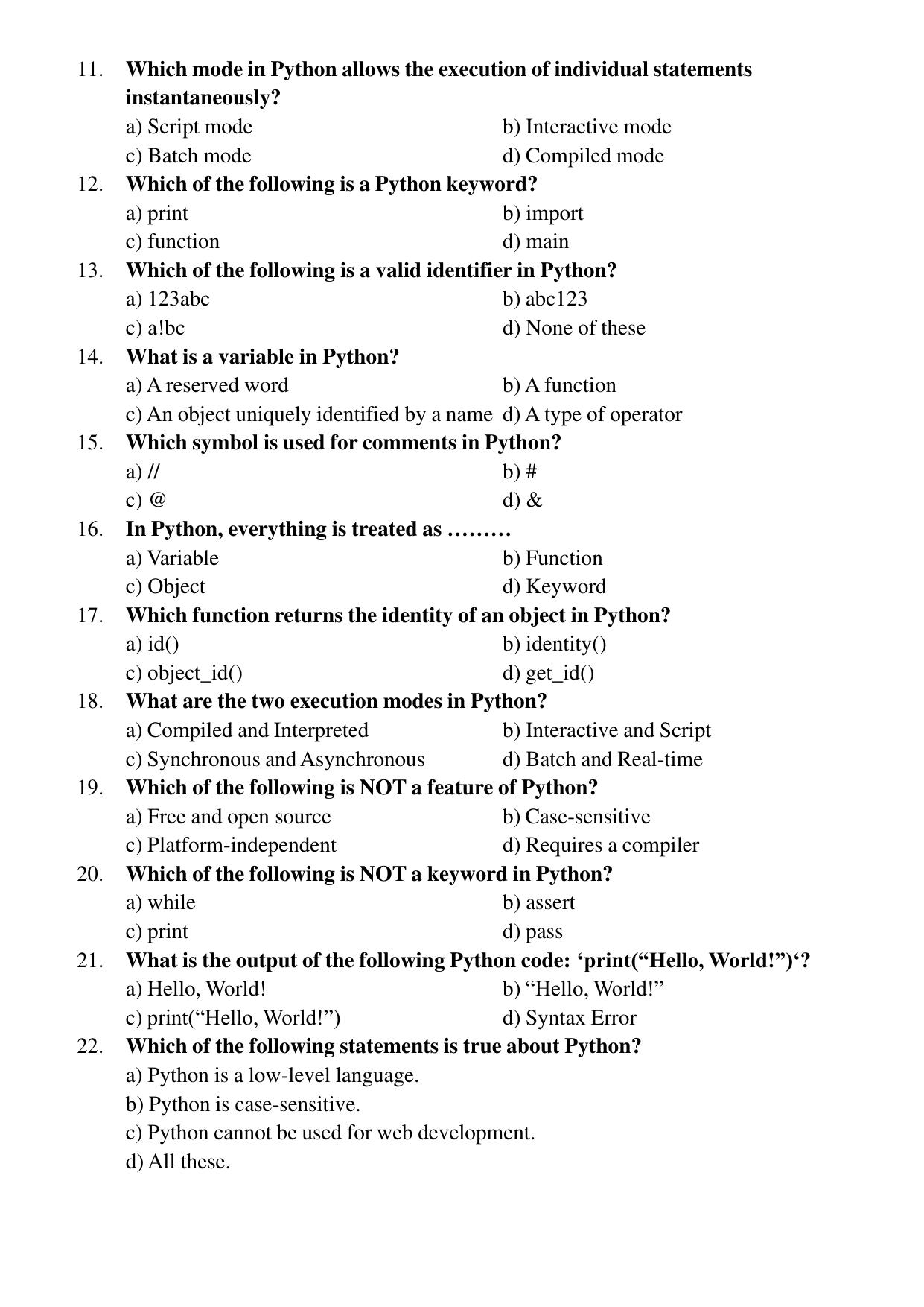 Karnataka 1st PUC Question Bank 2025 Comp Science (English Medium) - Page 43