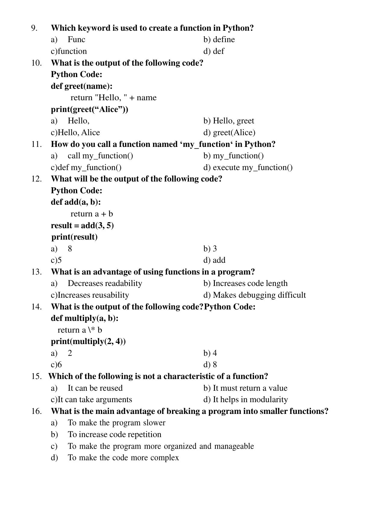 Karnataka 1st PUC Question Bank 2025 Comp Science (English Medium) - Page 66