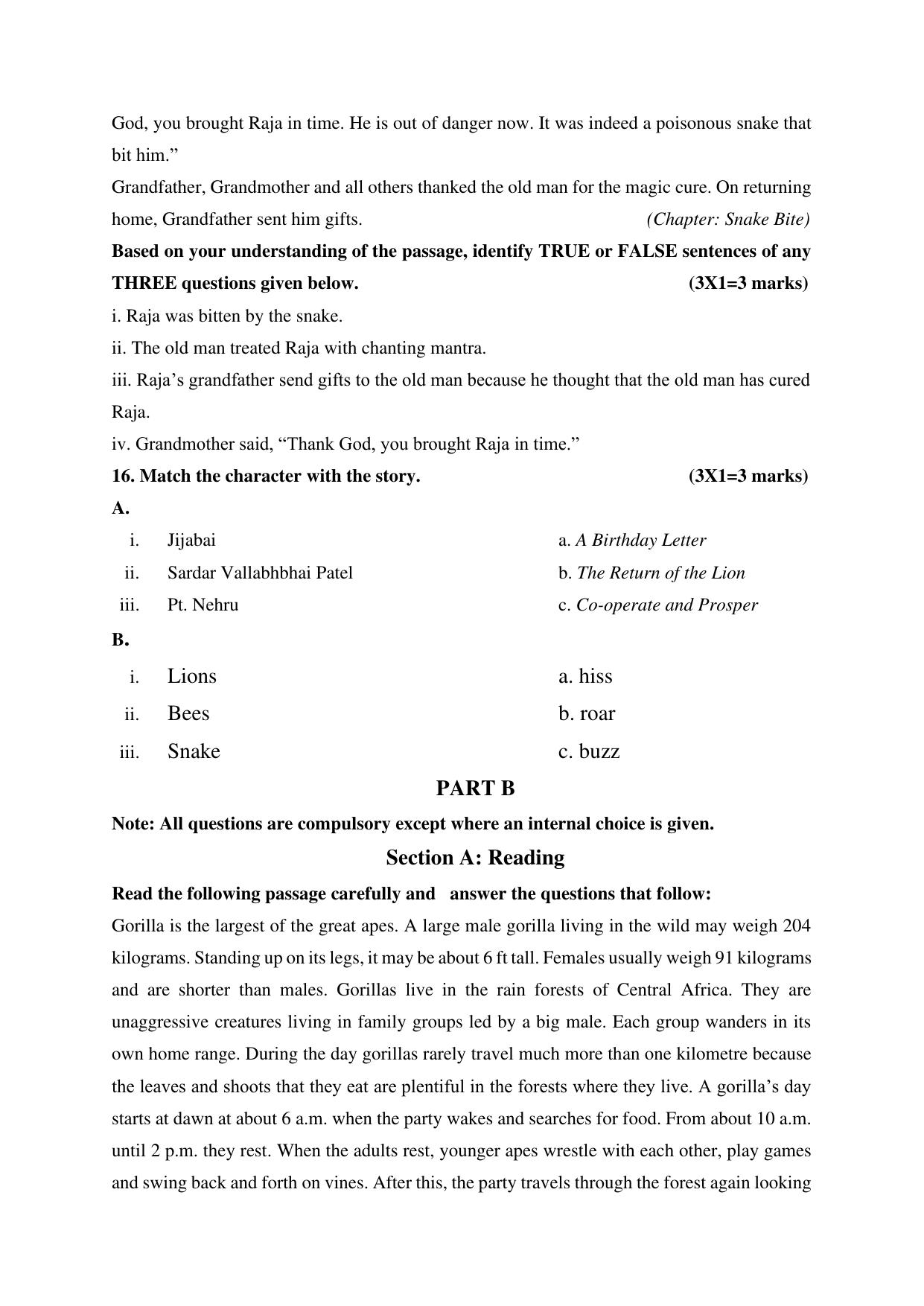NIOS Class 10 English (202) Sample Paper - Page 11