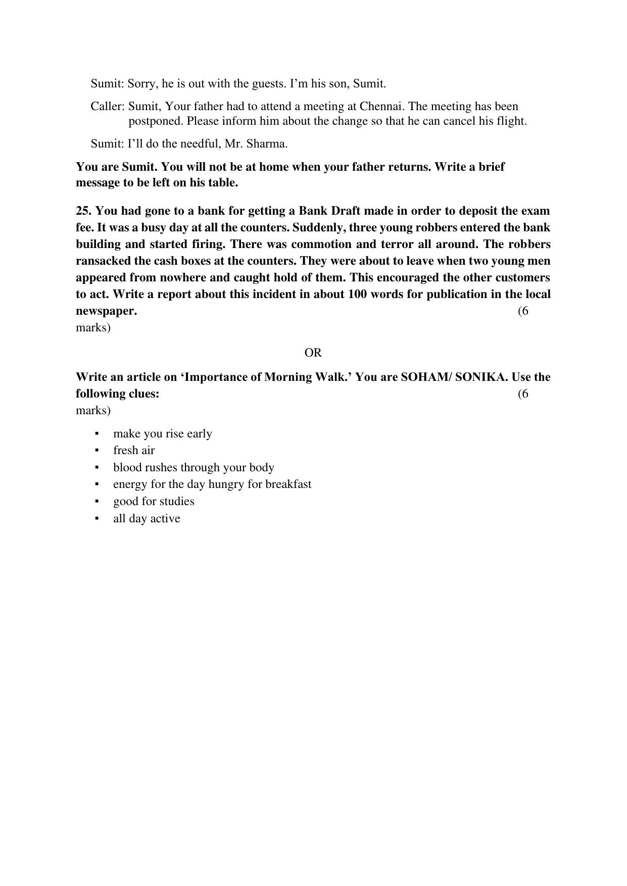 NIOS Class 10 English (202) Sample Paper - Page 13