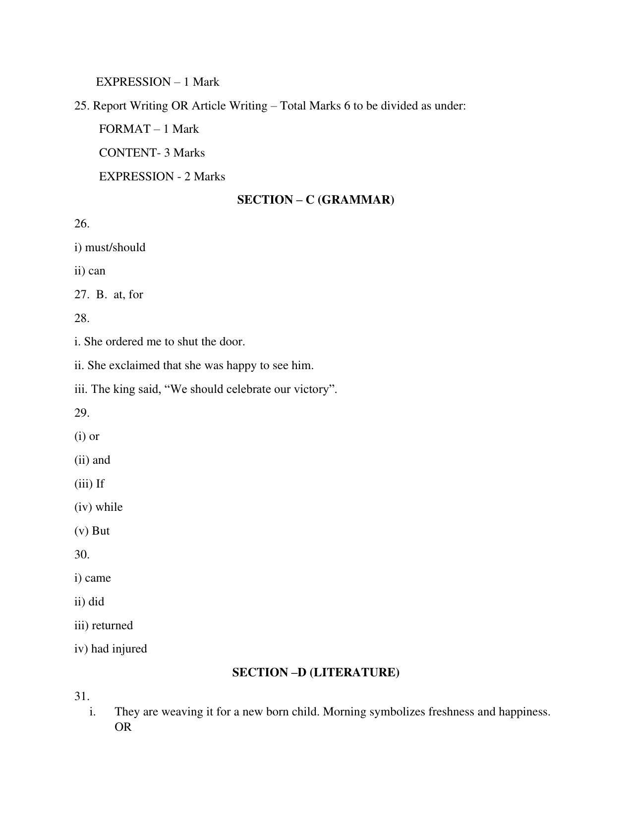 NIOS Class 10 English (202) Sample Paper - Page 20