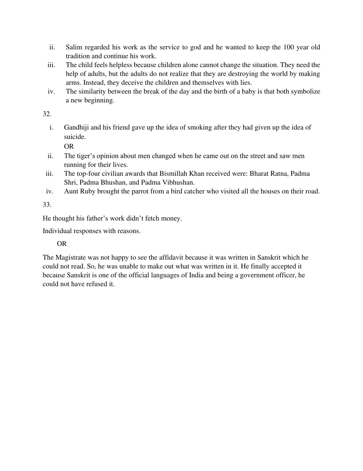 NIOS Class 10 English (202) Sample Paper - Page 21