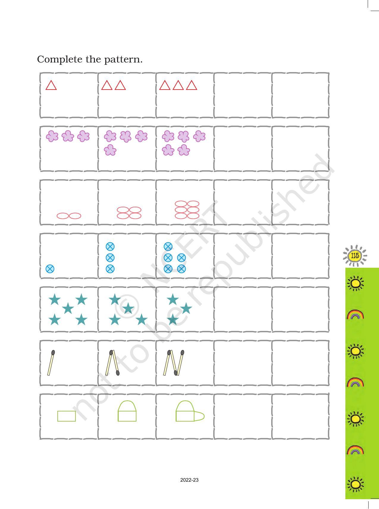 NCERT Book for Class 1 Maths :Chapter 10-Patterns - Page 5
