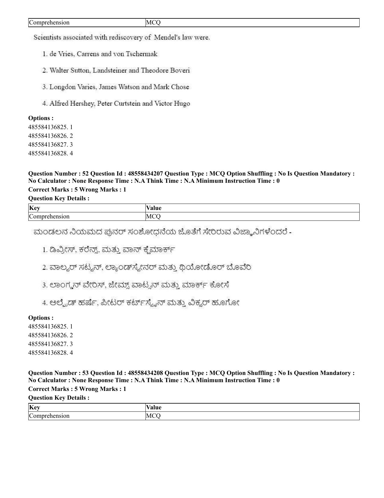 CUET 2023 English Kannada Shift 3 Question Paper - 18 June 2023 - Page 40