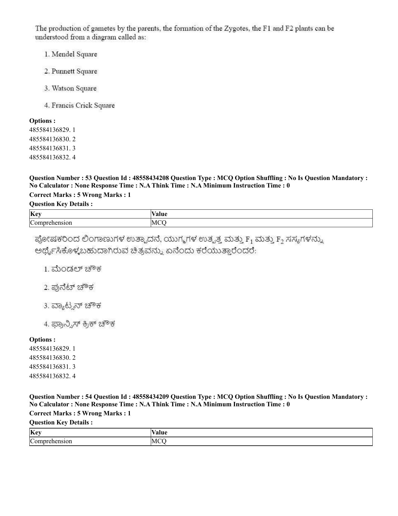 CUET 2023 English Kannada Shift 3 Question Paper - 18 June 2023 - Page 41