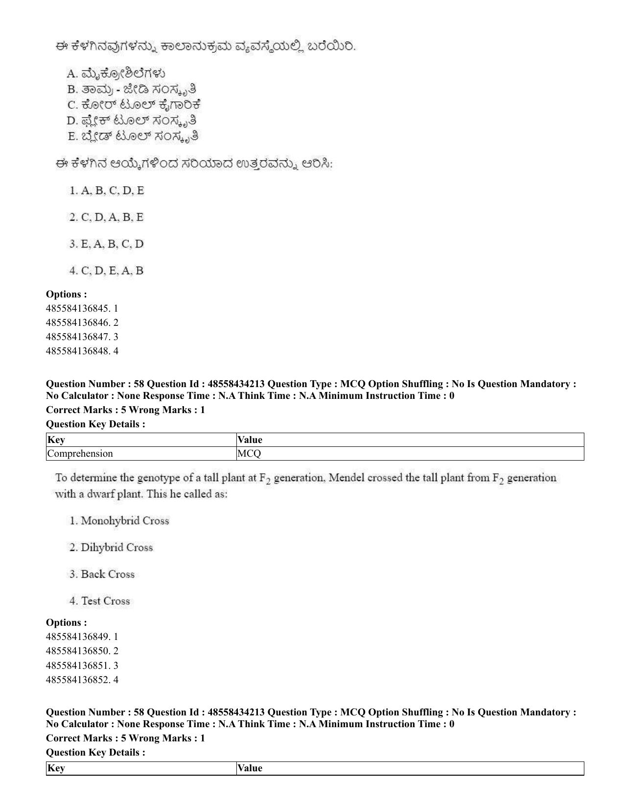 CUET 2023 English Kannada Shift 3 Question Paper - 18 June 2023 - Page 46