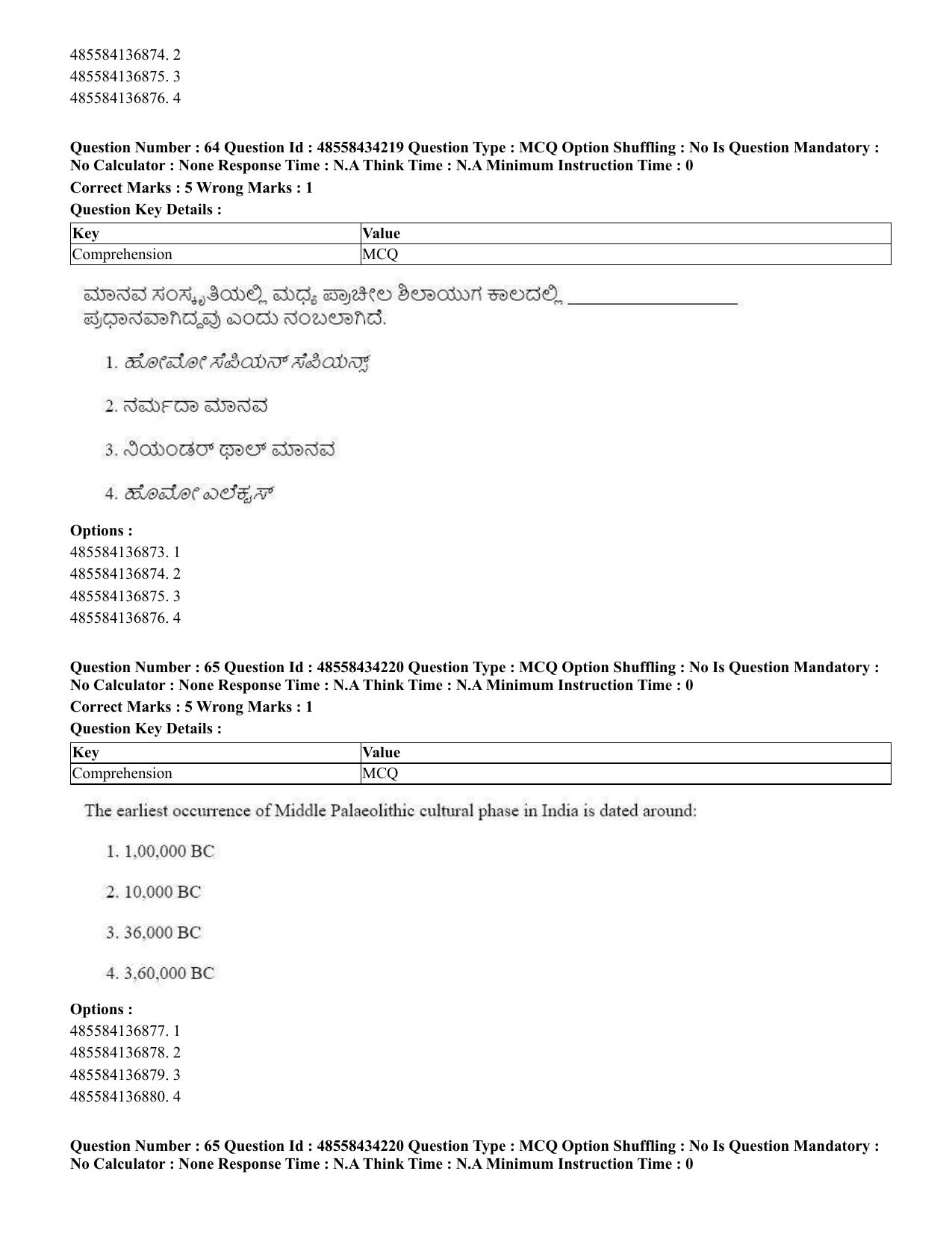 CUET 2023 English Kannada Shift 3 Question Paper - 18 June 2023 - Page 53