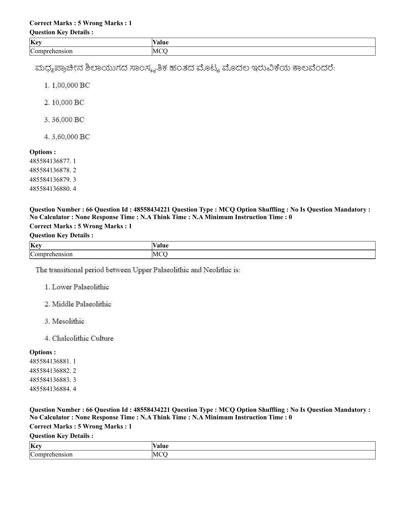 CUET 2023 English Kannada Shift 3 Question Paper - 18 June 2023 - Page 54