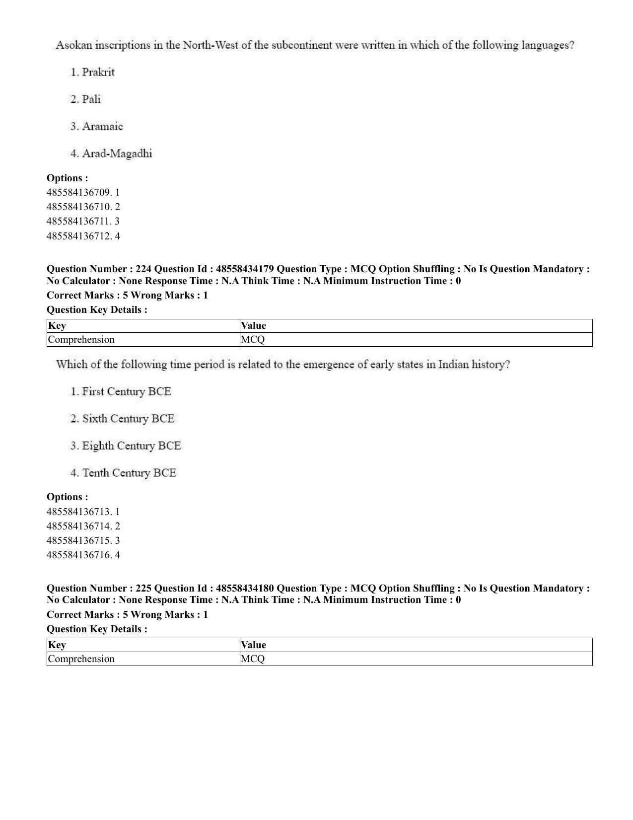 CUET 2023 English Kannada Shift 3 Question Paper - 18 June 2023 - Page 208
