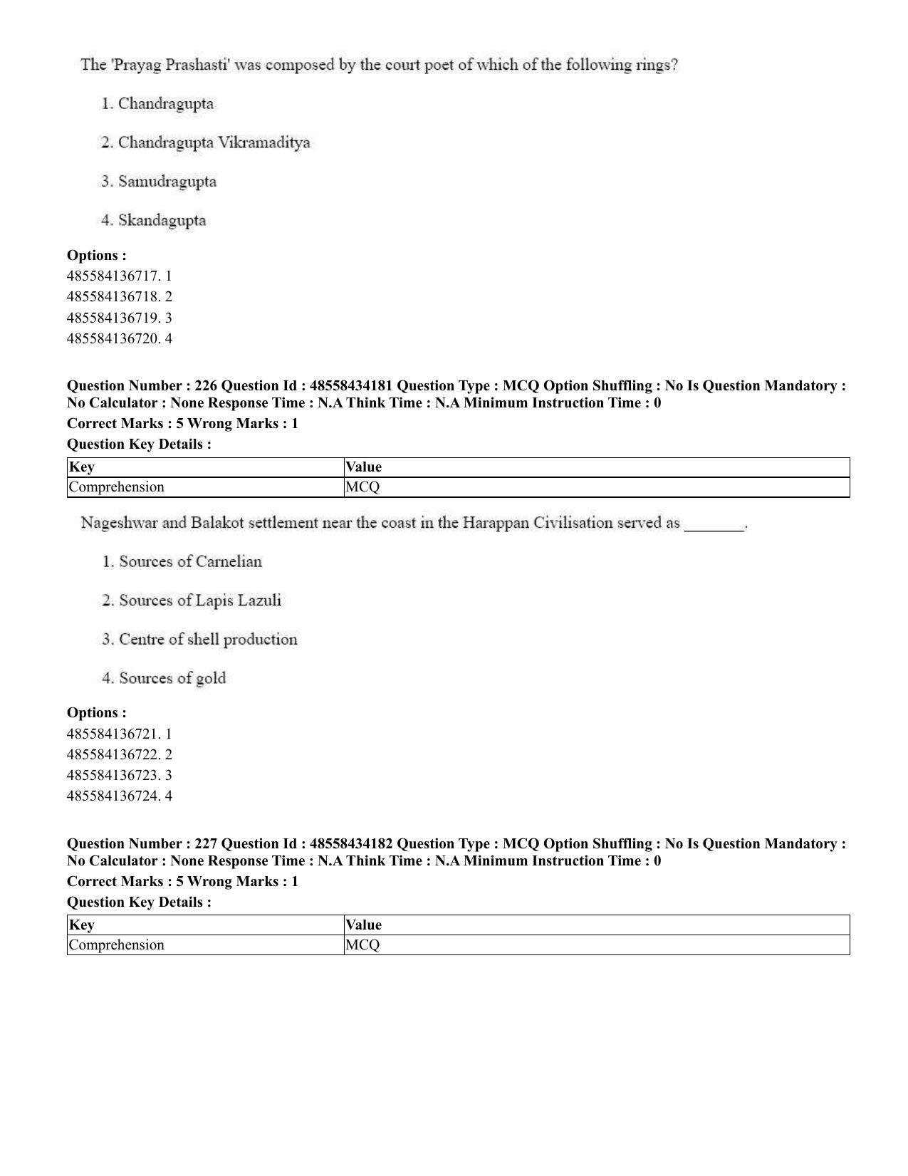 CUET 2023 English Kannada Shift 3 Question Paper - 18 June 2023 - Page 209