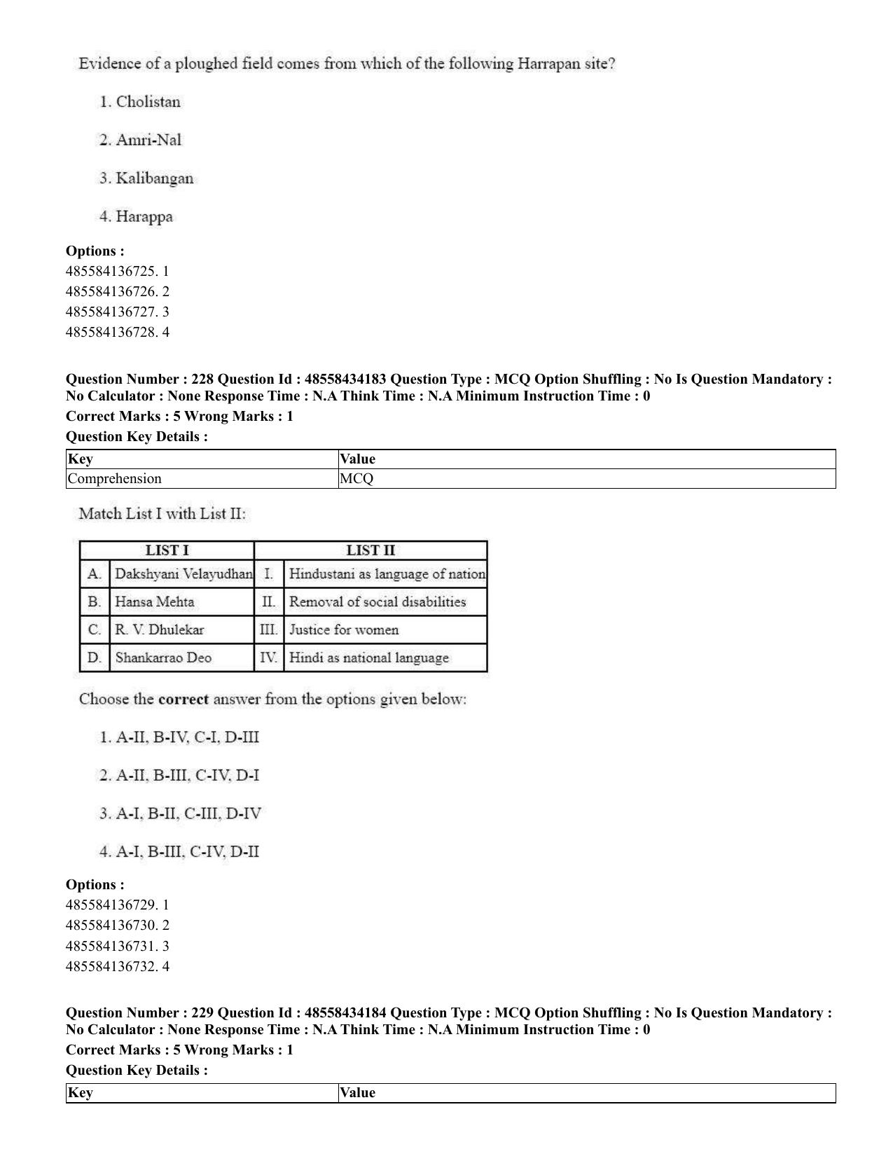 CUET 2023 English Kannada Shift 3 Question Paper - 18 June 2023 - Page 210