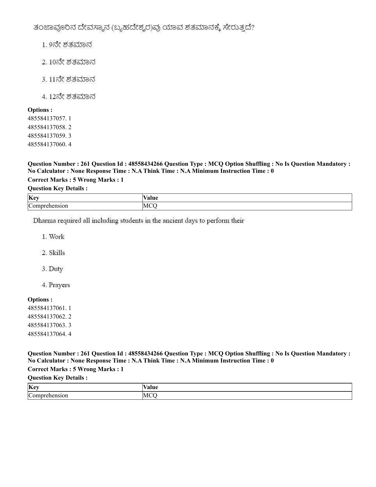 CUET 2023 English Kannada Shift 3 Question Paper - 18 June 2023 - Page 235