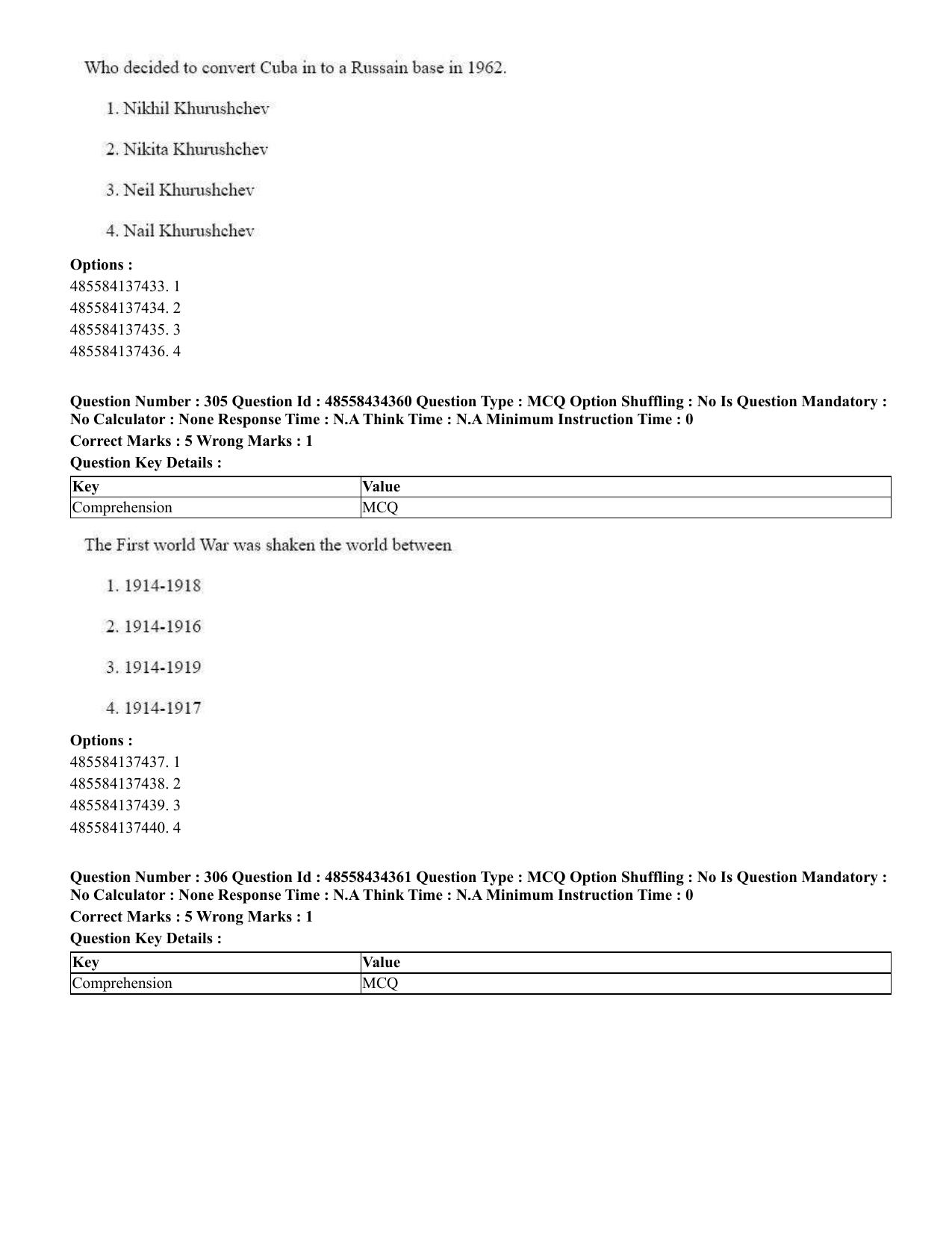 CUET 2023 English Kannada Shift 3 Question Paper - 18 June 2023 - Page 289